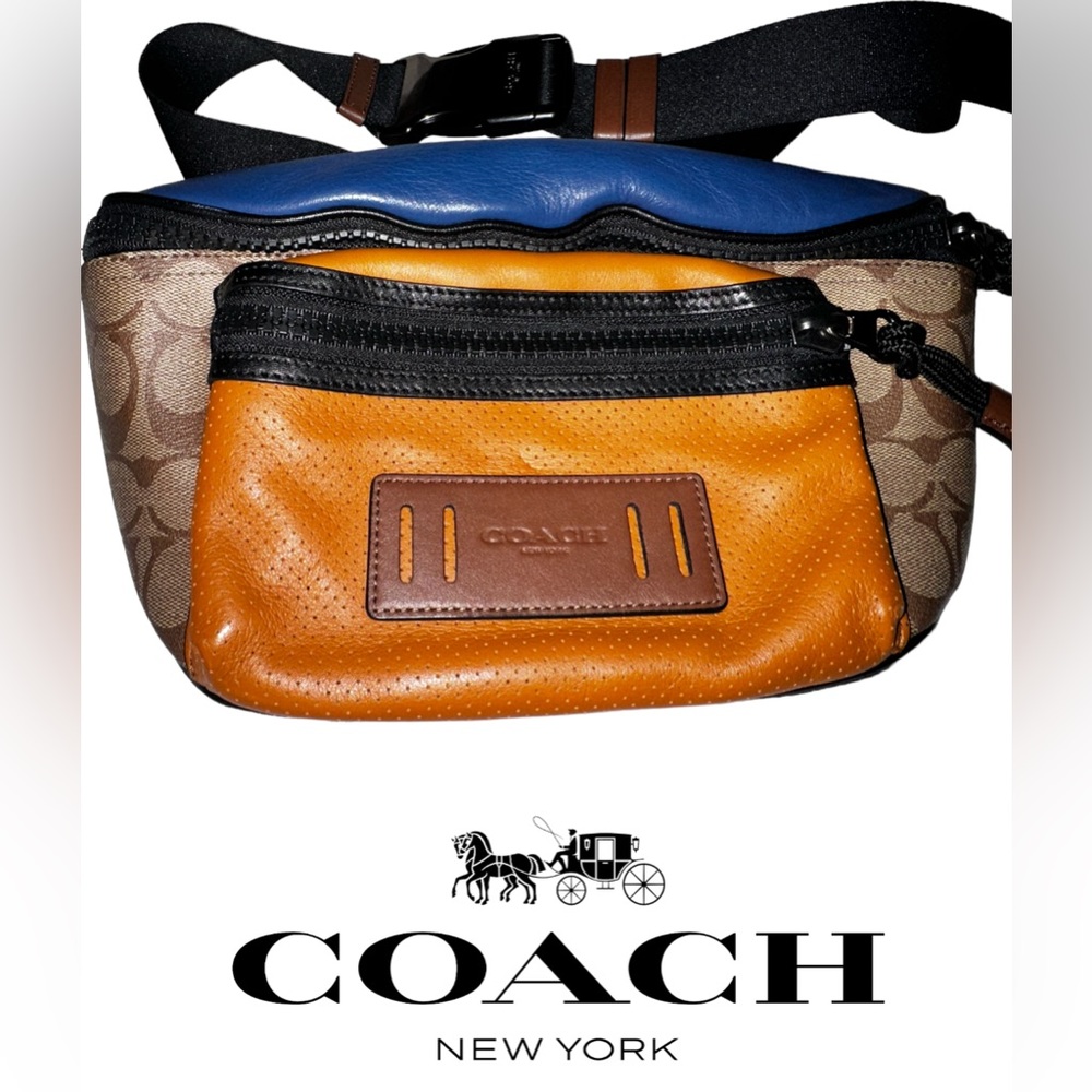 Men’s- Coach- Terrain Belt Bag in Signature Print- EUC- $275 RETAIL